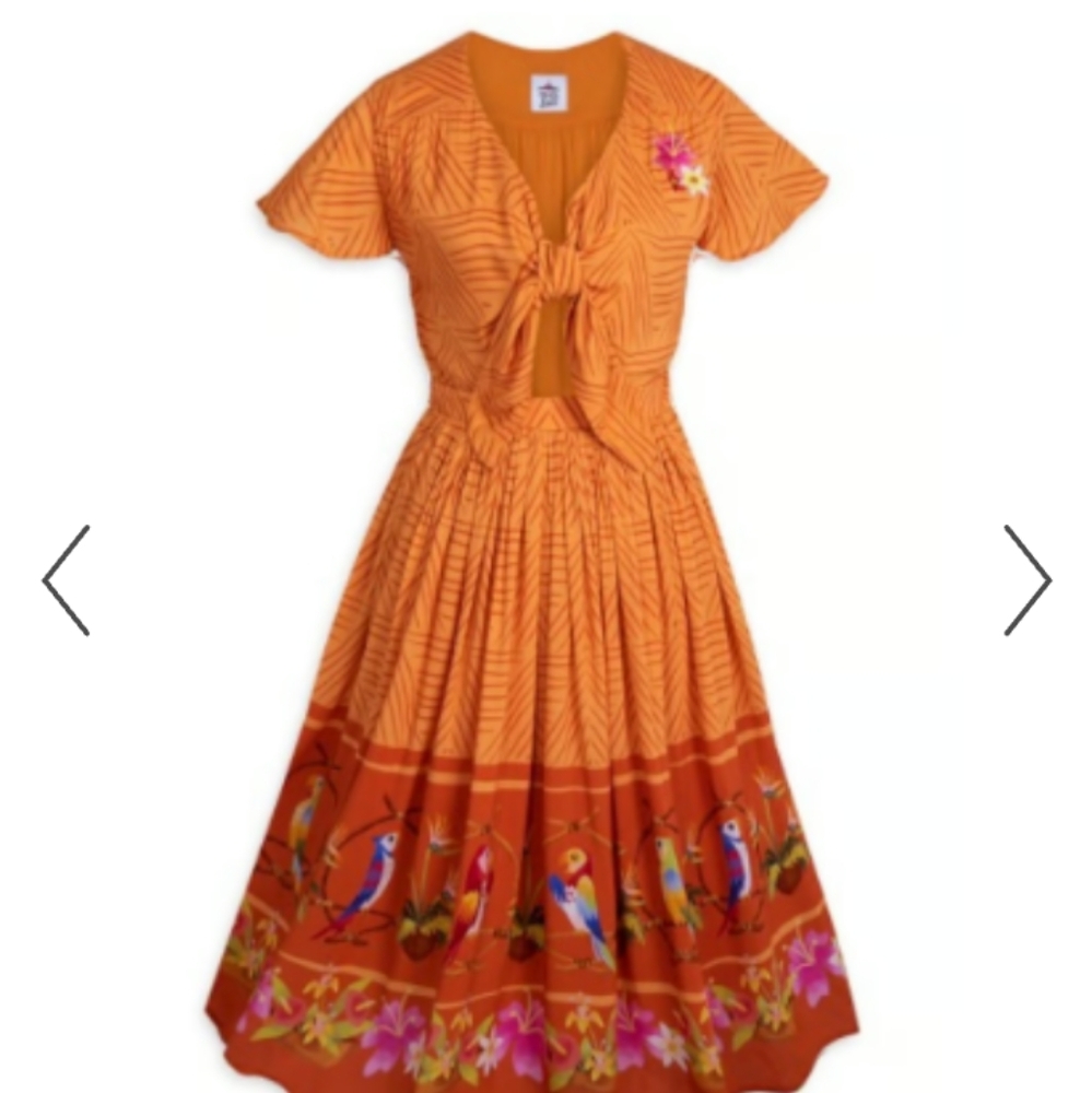 Orange Tiki Room Dress 3X